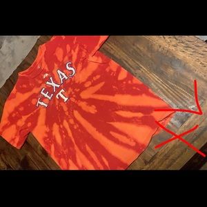 Texas Rangers custom acid washed T-shirt
